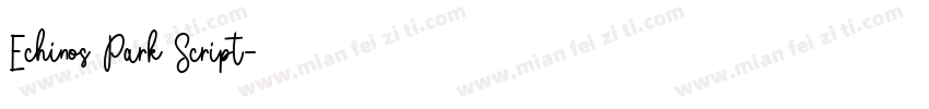 Echinos Park Script字体转换